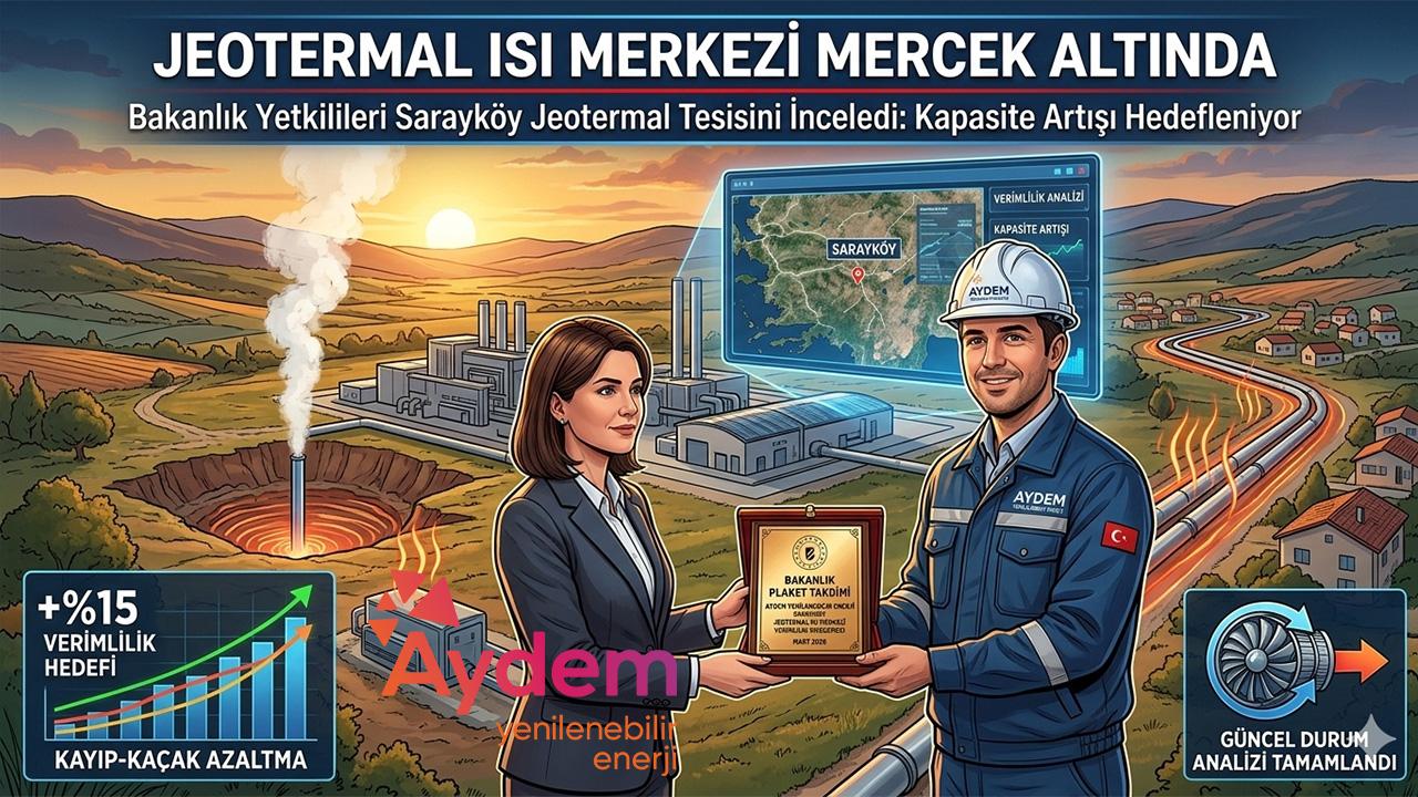 Sarayköy Jeotermal Isı Merkezi Mercek Altında