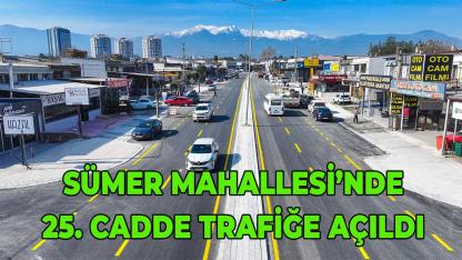 Sümer Mahallesi’nde 25. Cadde Trafiğe Açıldı