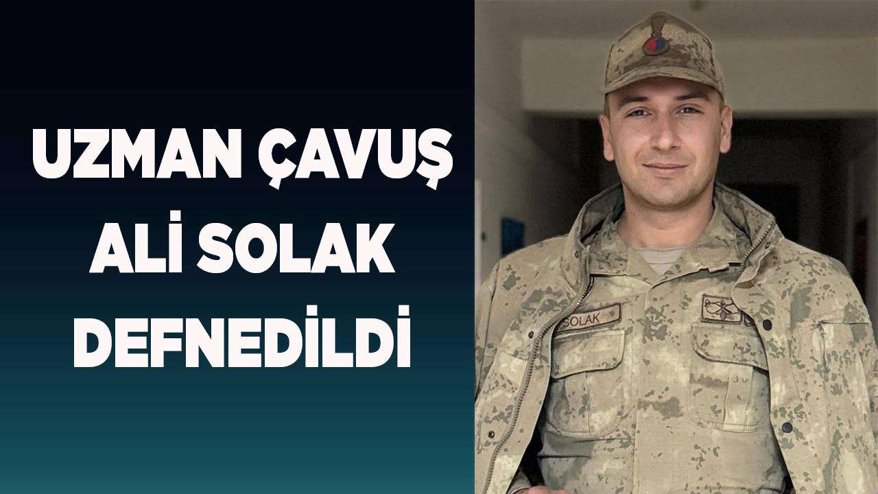 Uzman Çavuş Ali Solak Defnedildi