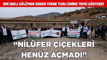 BMİ Işıklı Gölü’nde erken tekne turu iznine tepki gösterdi