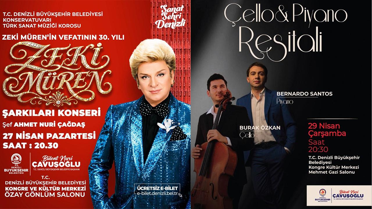 Denizli Büyükşehir’de sanat dolu bir hafta