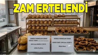 Denizli Ekmek Zammı Ertelendi