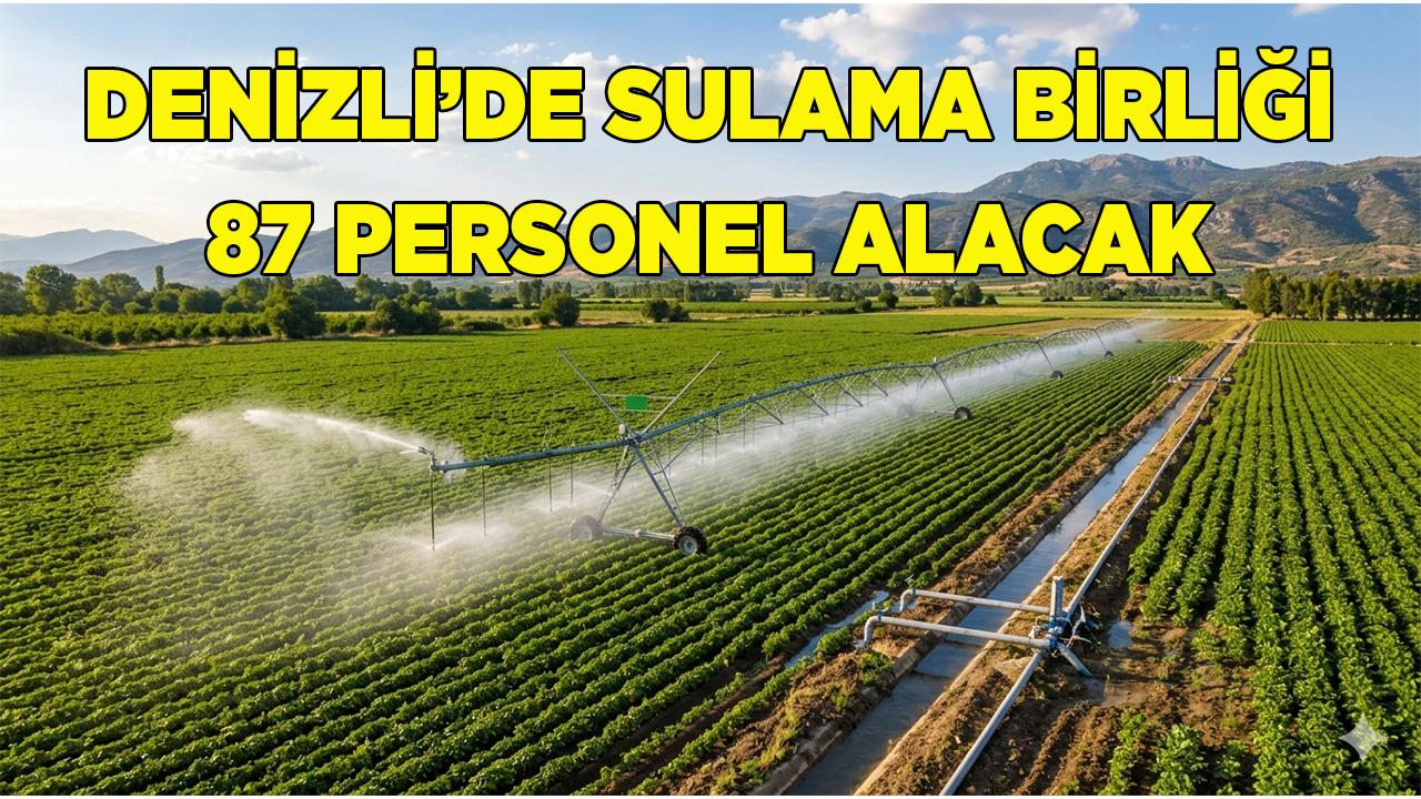 Denizli sulama birliği personel alımı