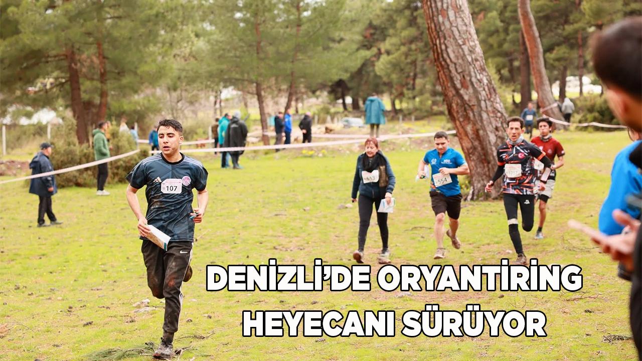 DENİZLİ’DE ORYANTİRİNG HEYECANI SÜRÜYOR