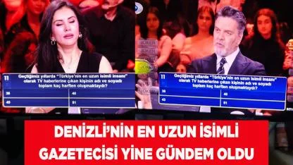 Denizli’nin En Uzun İsimli Gazetecisi Yine Gündem Oldu