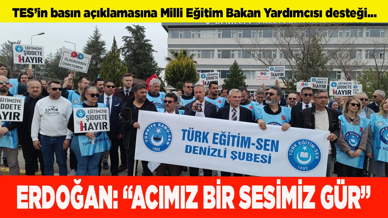 ERDOĞAN: “ACIMIZ BİR SESİMİZGÜR”