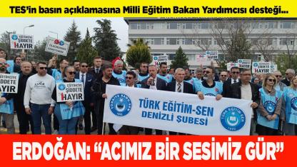 ERDOĞAN: “ACIMIZ BİR SESİMİZGÜR”