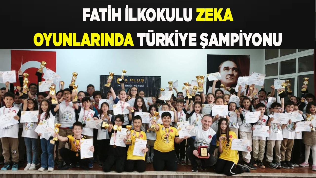 Fatih İlkokulu Zeka Oyunlarında Türkiye Şampiyonu