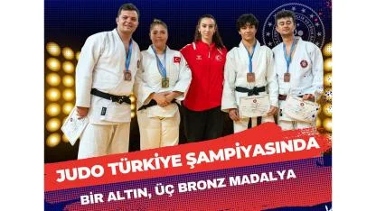 JUDO'DA MÜNİFE AYDIN DOĞAN TÜRKİYE ŞAMPİYONU