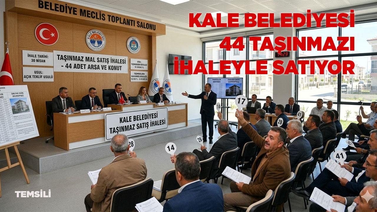Kale Belediyesi 44 Taşınmazı İhaleyle Satıyor
