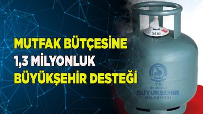 Mutfak bütçesine 1,3 milyonluk Büyükşehir desteği