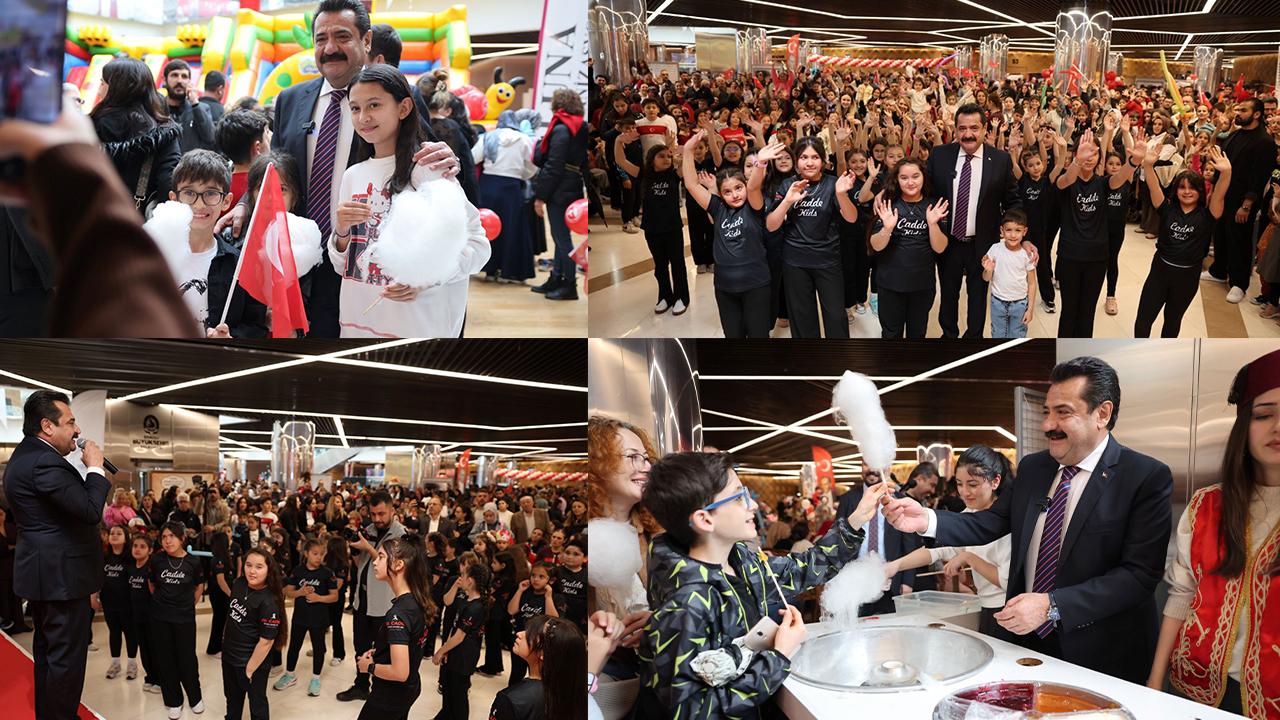 PAMUKKALE’DE BİNLERCE ÇOCUK EĞLENCEYE DOYDU