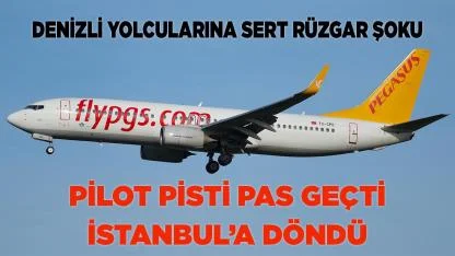 Pegasus Uçağı, Çardak'ta Şiddetli Rüzgara Takıldı