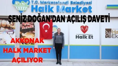 Akkonak’ta Halk Market Heyecanı