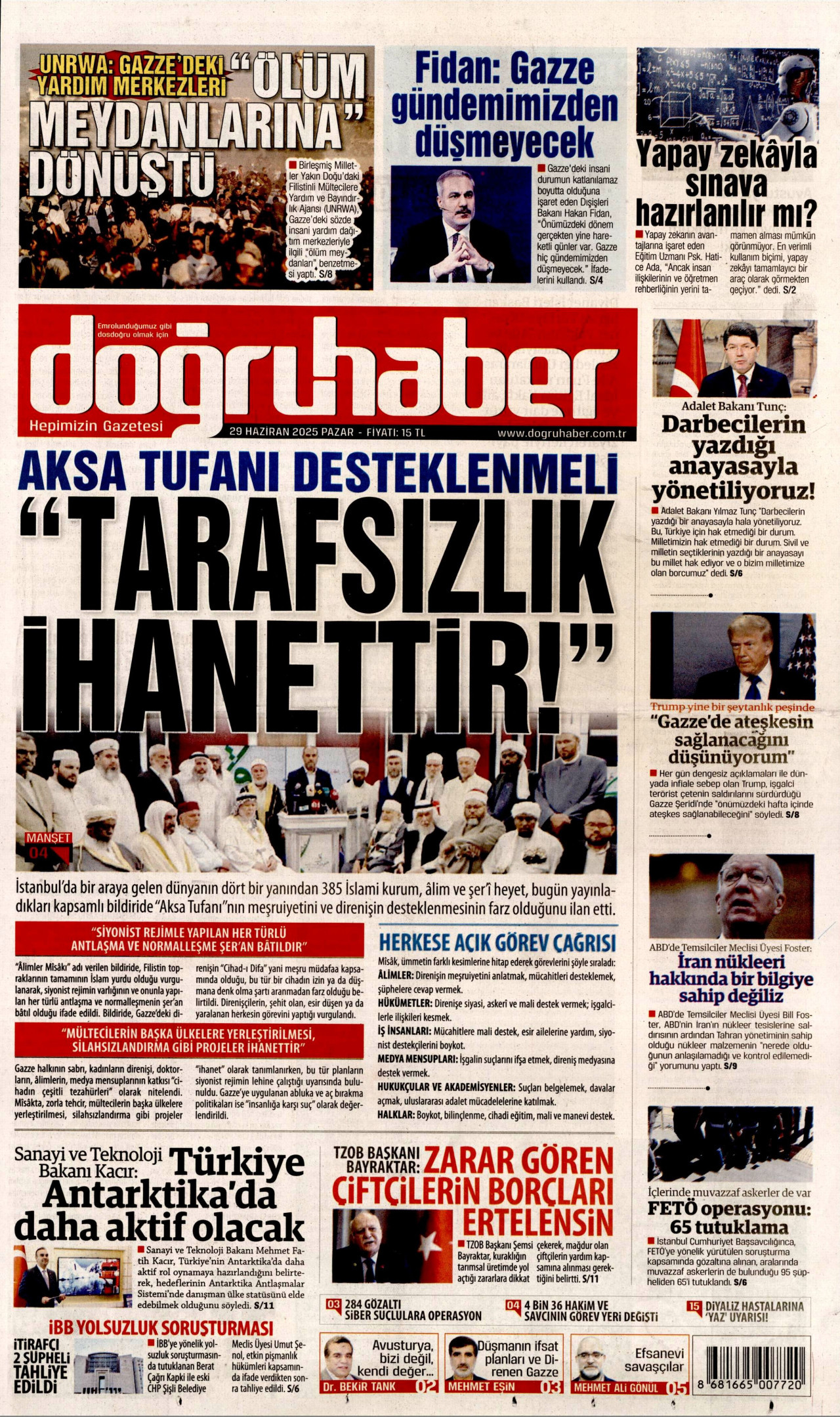 DOĞRU HABER Gazete Manşeti