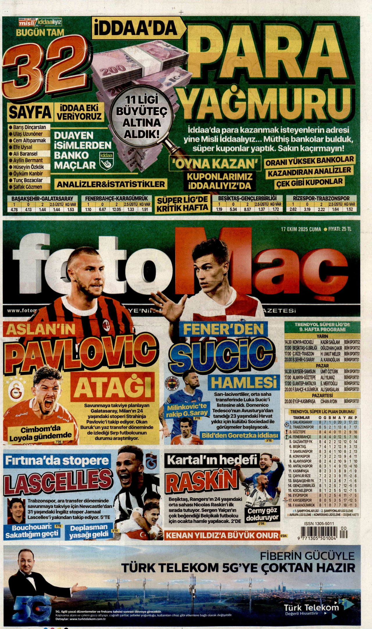 FOTOMAÇ Gazete Manşeti