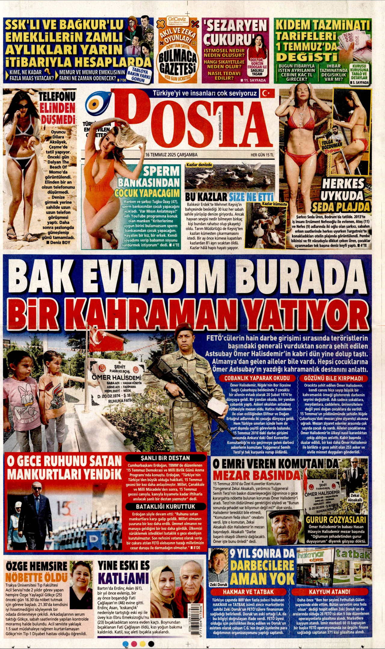 POSTA Gazete Manşeti