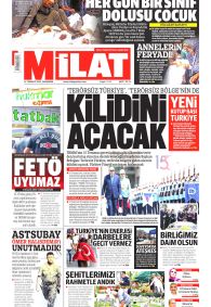 MİLAT Gazete Manşeti