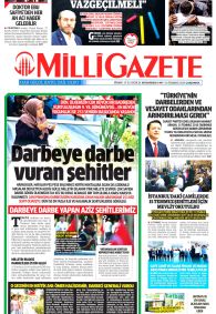 MİLLİ GAZETE Gazete Manşeti