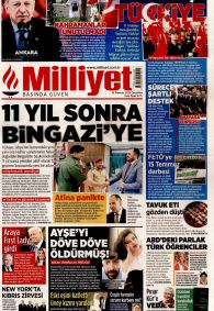 MİLLİYET Gazete Manşeti