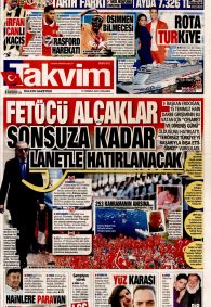 TAKVİM Gazete Manşeti
