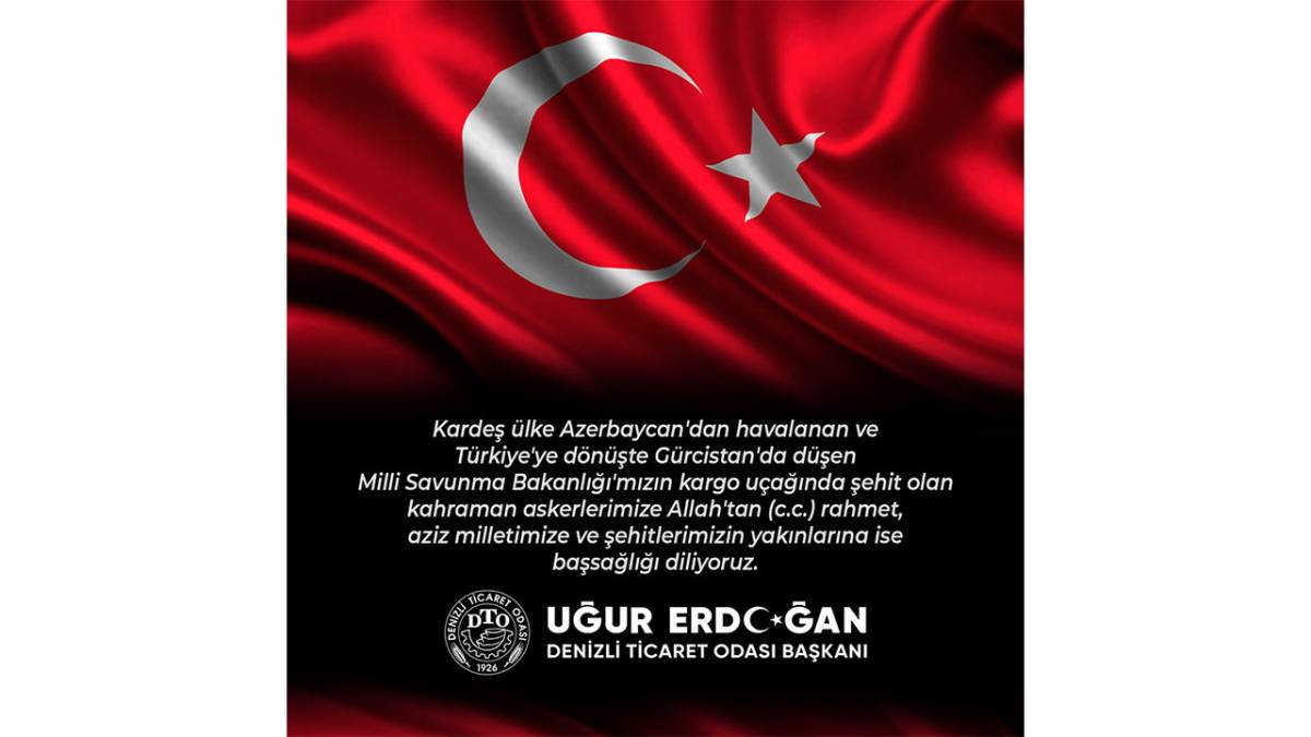 DTO Başkanı Erdoğan'dan Başsağlığı Mesajı