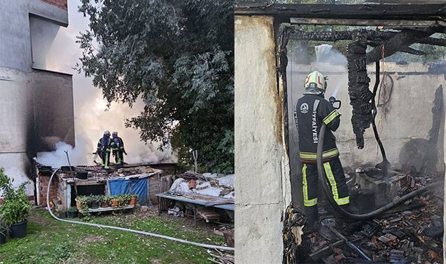 Unutulan közler evi yaktı