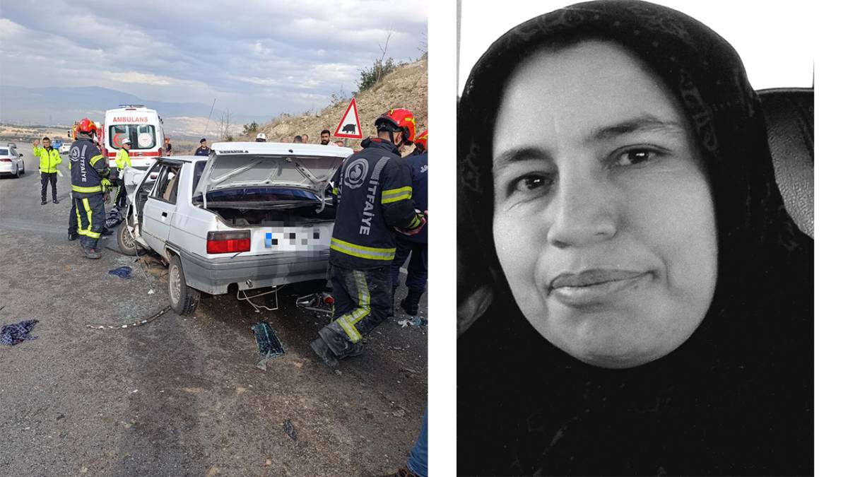 HONAZ TÜNEL ÇIKIŞI KAZA: 1 ÖLÜ 1 YARALI