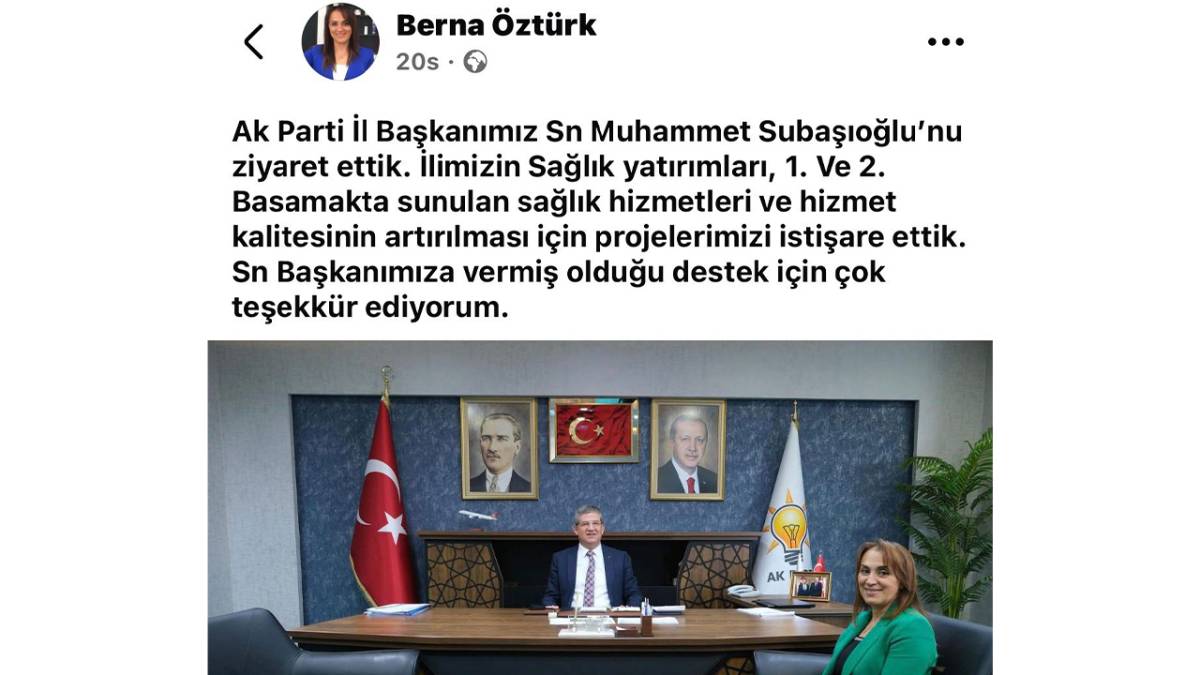 Öztürk^ün “İl Başkanımız” paylaşımı gerginlik yarattı