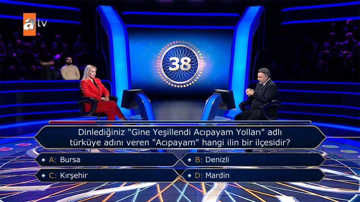 Kim Milyoner Olmak İster’de Denizli sorusu