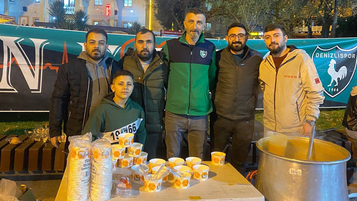 DENİZLİSPOR NEFES TARAFTAR GRUBUNDAN ÇORBA HAYRI
