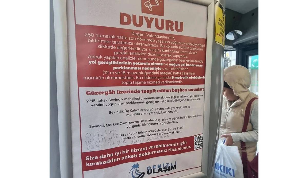 Ulaşım A.Ş'den vatandaşa 10 puanlık soru