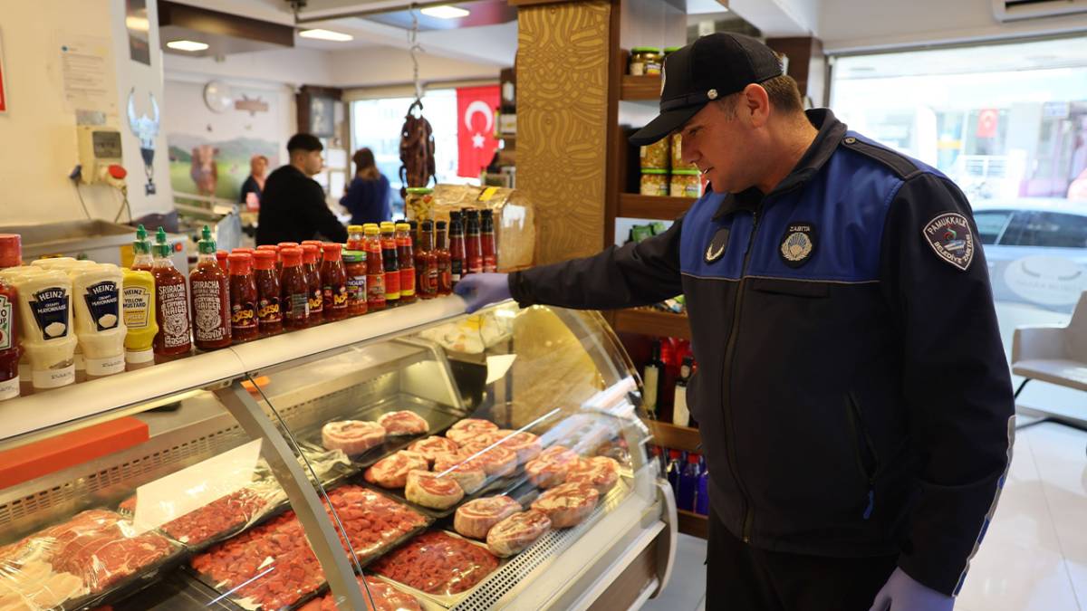 PAMUKKALE’DE KASAPLARA ‘HİJYEN VE ETİKET’ DENETİMİ