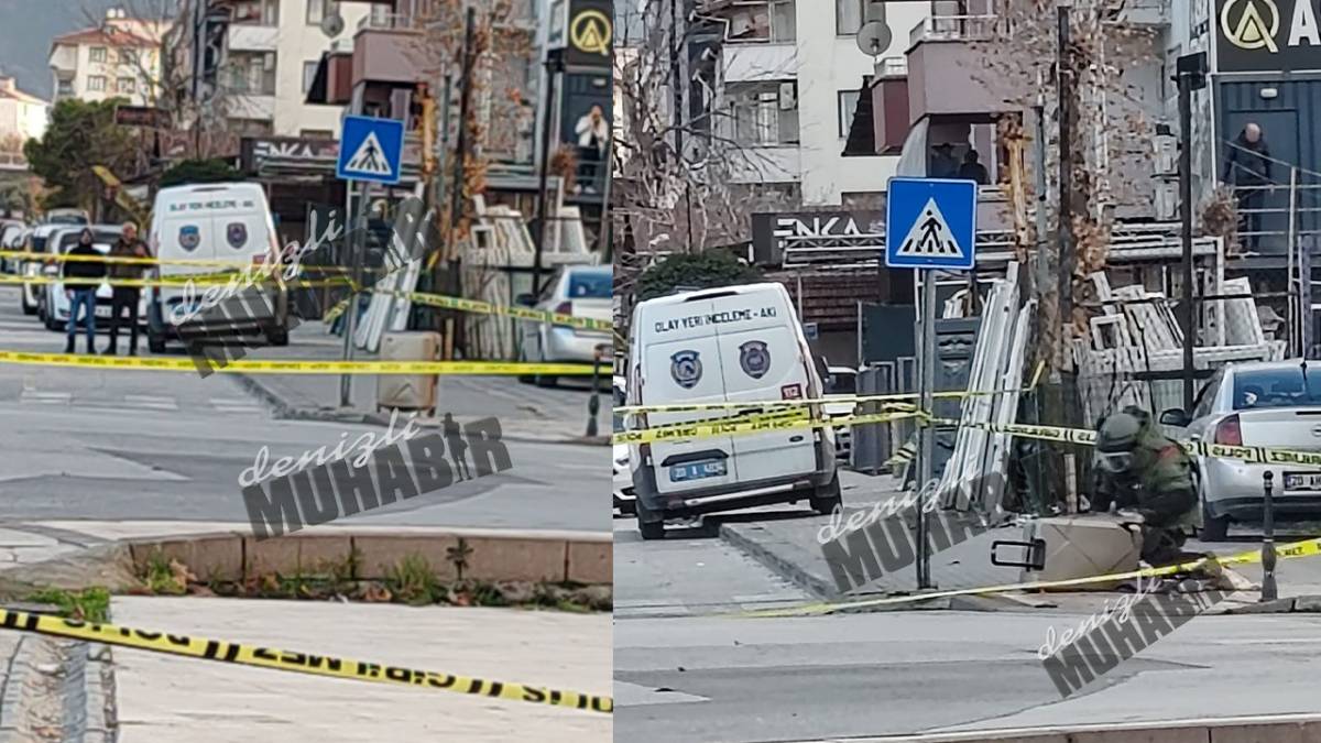 DENİZLİ’DE BOMBA PANİĞİ