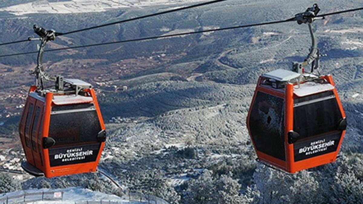 DENİZLİ TELEFERİK GEÇİCİ OLARAK KAPATILDI