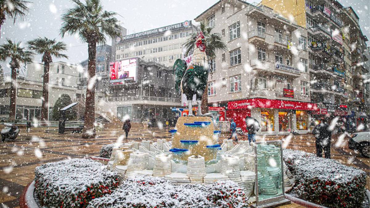 Denizli’ye yağmur ve kar geliyor