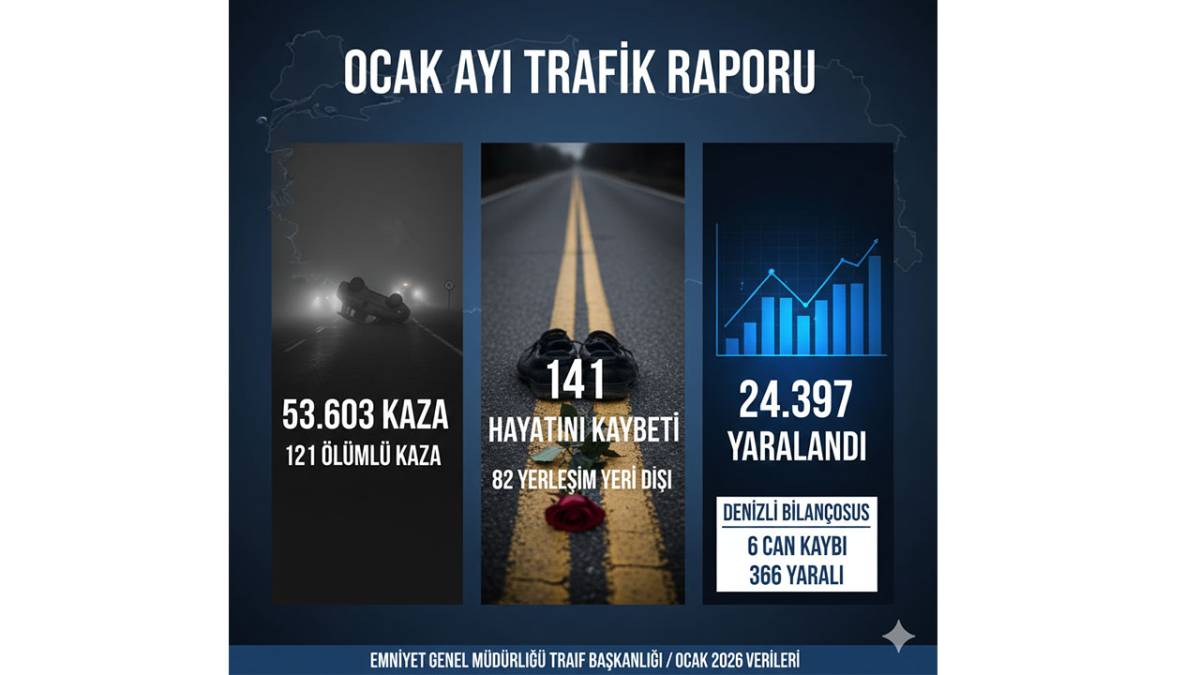 Denizli Trafiğinde Acı Tablo