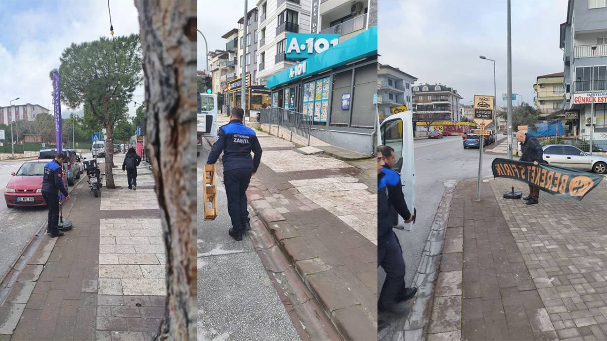 Denizli Kaldırımları Yayalara Açıldı