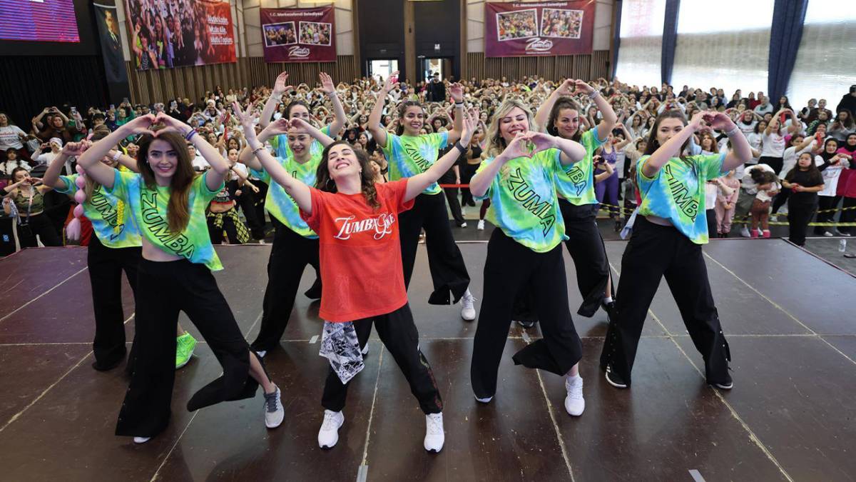 MERKEZEFENDİ’DE DANS VE SPOR TUTKUNLARI BİR ARAYA GELDİ