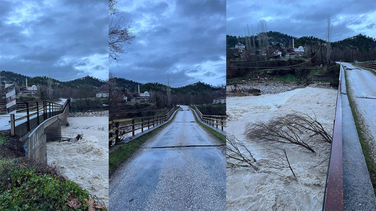 Çameli Sarıkavak Köprüsü Çöktü