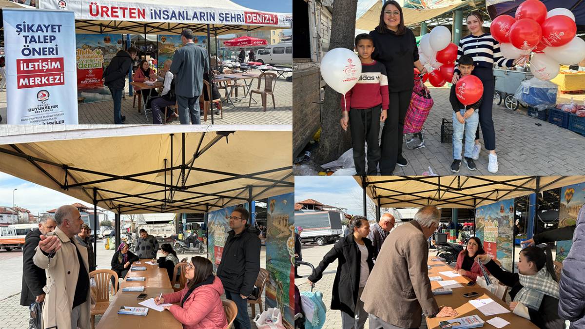 Denizli Büyükşehir Pazarda Vatandaşla Buluşuyor