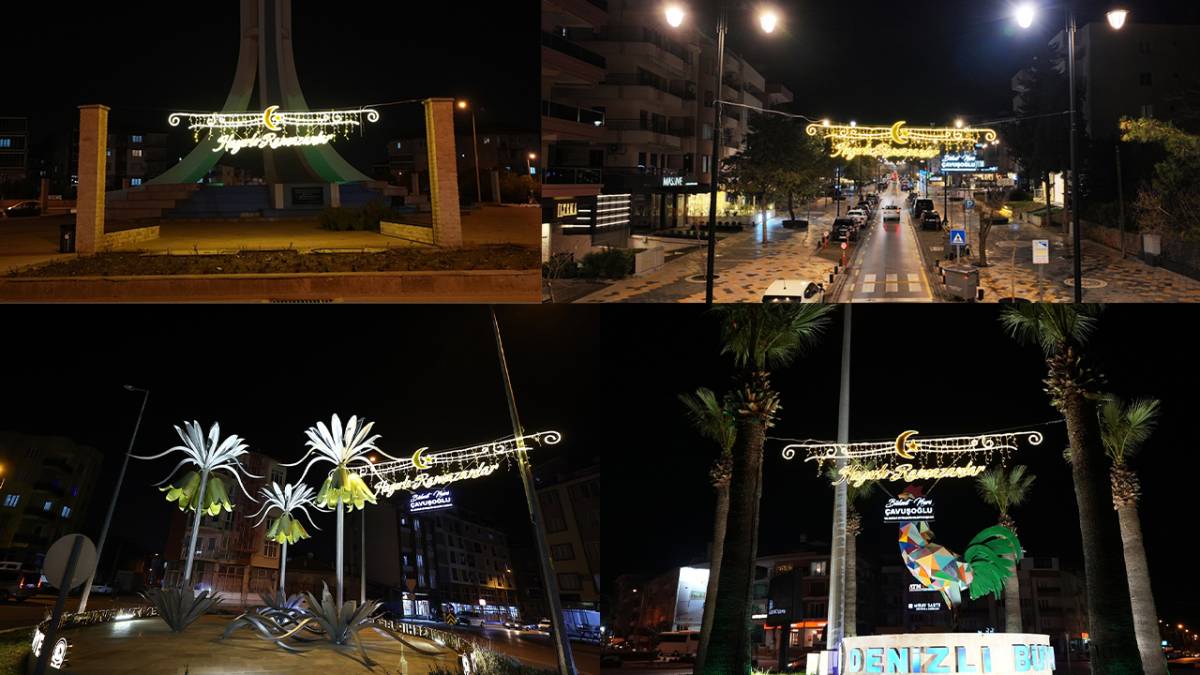 Denizli’de Ramazan Işıkları Şehri Aydınlattı