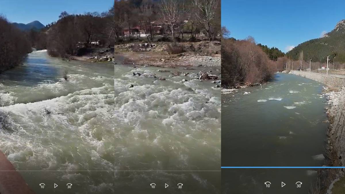 Çameli Dereleri Bereketle Coştu Geçişler Zorlaştı