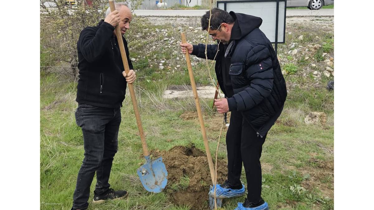 Merkezefendi'de Galoşlu Fidan Dikimi Tartışması