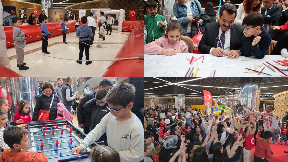 PAMUKKALE’DE BİNLERCE ÇOCUK EĞLENCEYE DOYDU