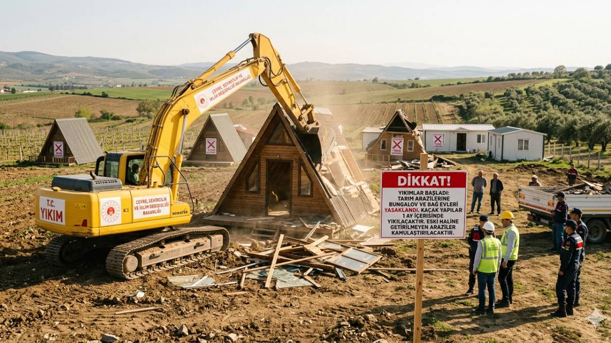 Tarlalarda Bungalov Devri Kapandı 1 Ay İçinde Yıkım Başlıyor