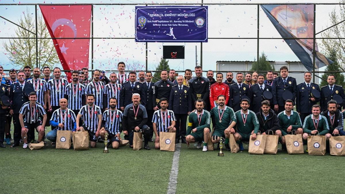 Denizli Emniyeti Turnuvasında Şampiyon Asayiş Şube