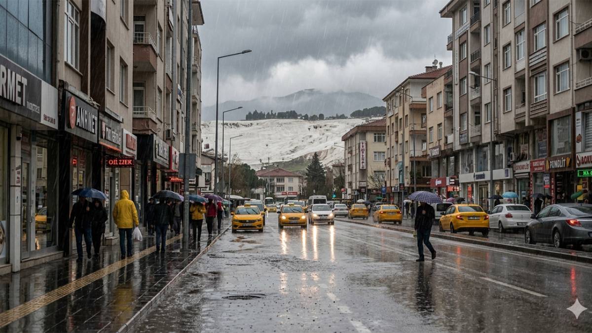 Denizli İçin Yağış Uyarısı Sıcaklıklar Değişiyor