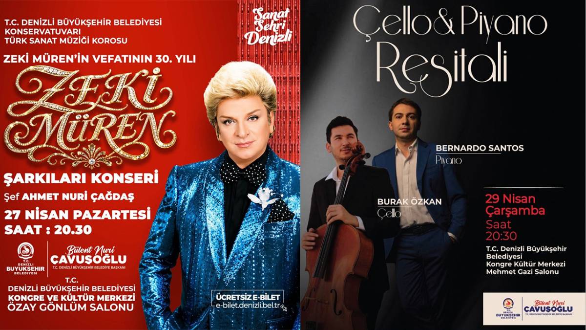 Denizli Büyükşehir’de sanat dolu bir hafta