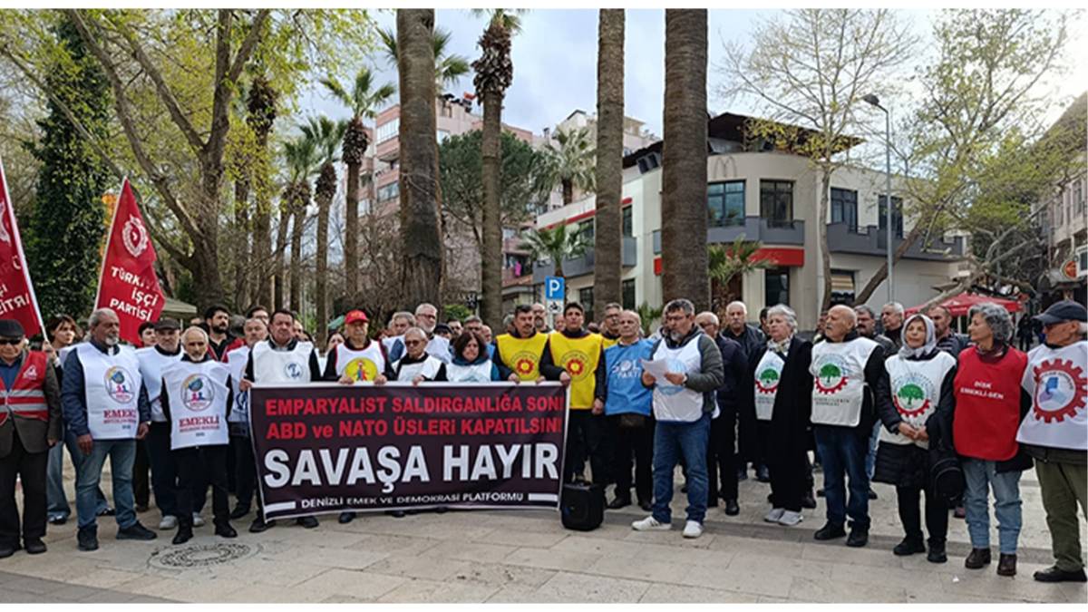 NATO 77. yılında Denizli’de protesto edildi